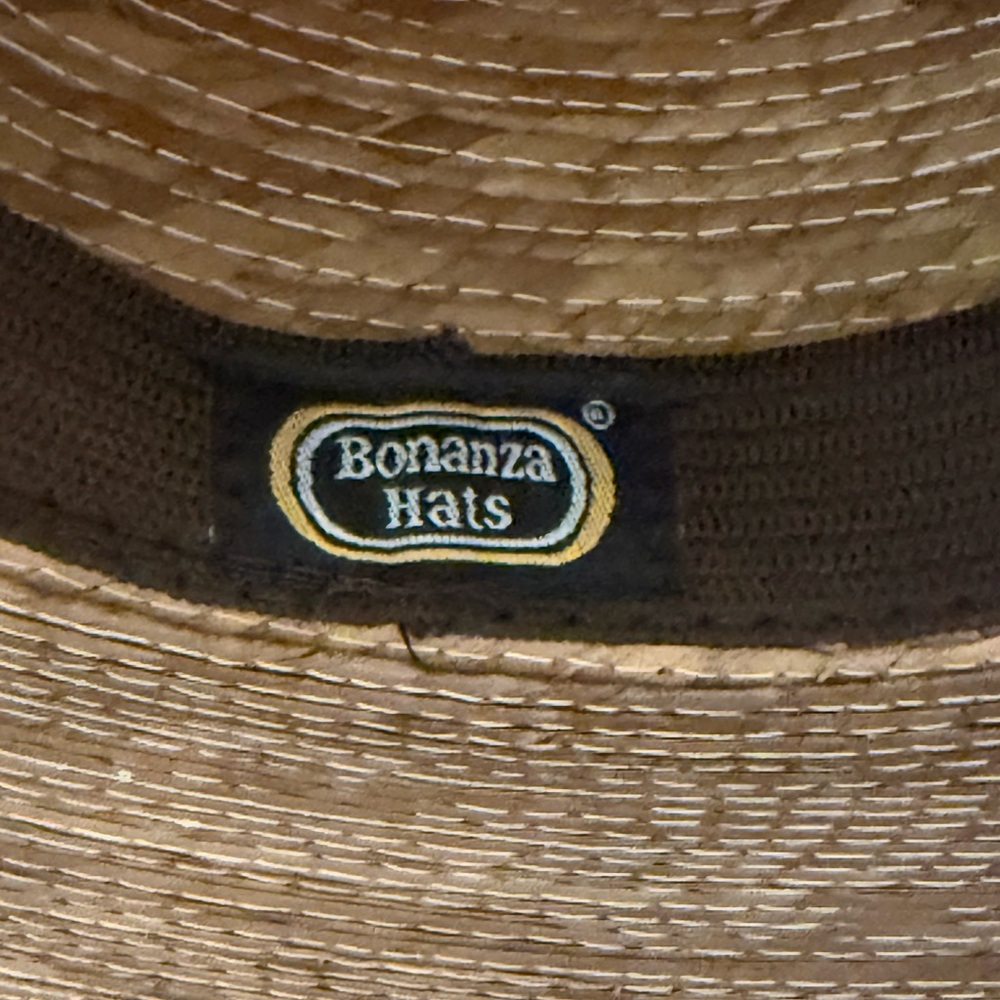 Stylish Tan Straw Hat with Rhinestone Band - Picture 4 of 6